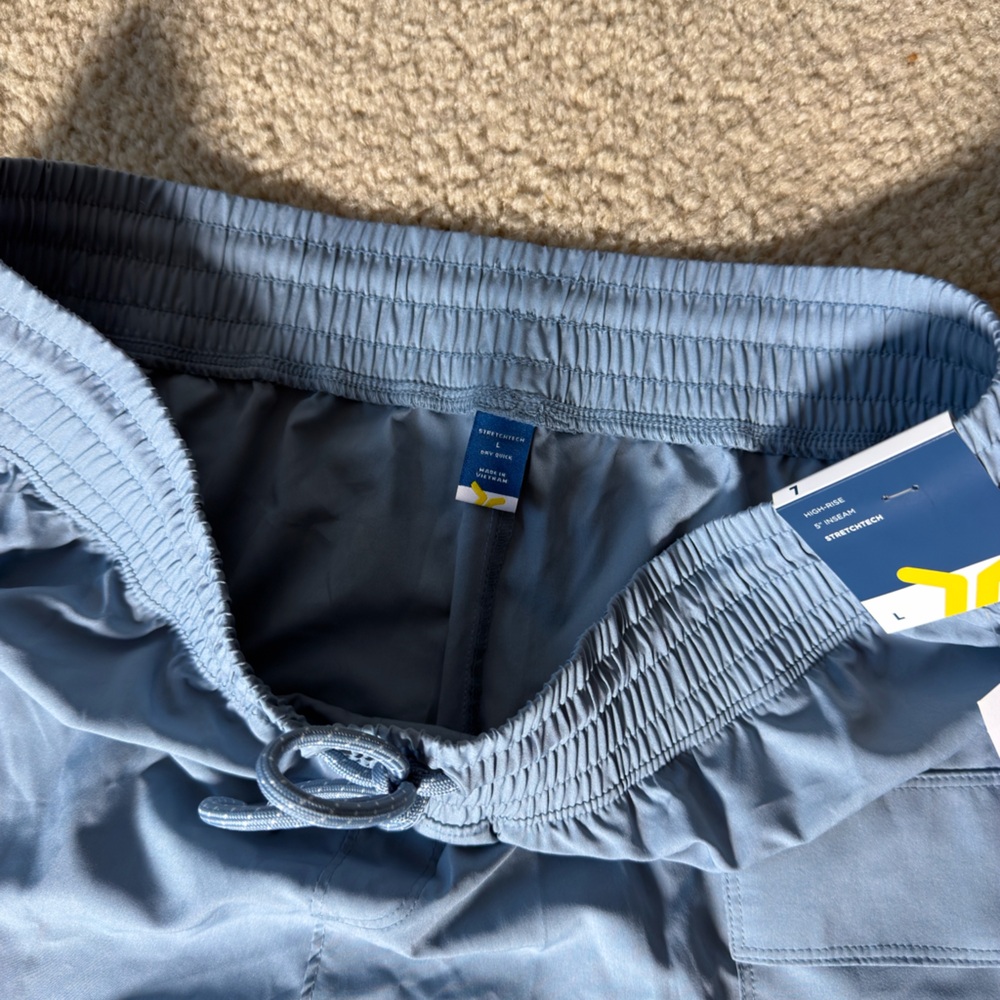 Old Navy Blue Drawstring Shorts - Picture 3 of 4